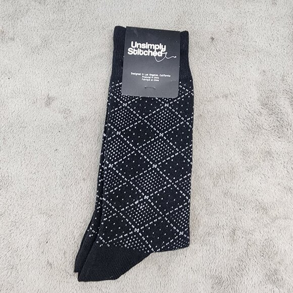 Unsimply Stitched Other - Unsimply Stitched Socks Mens 8-12 Black Crew *NWT*
